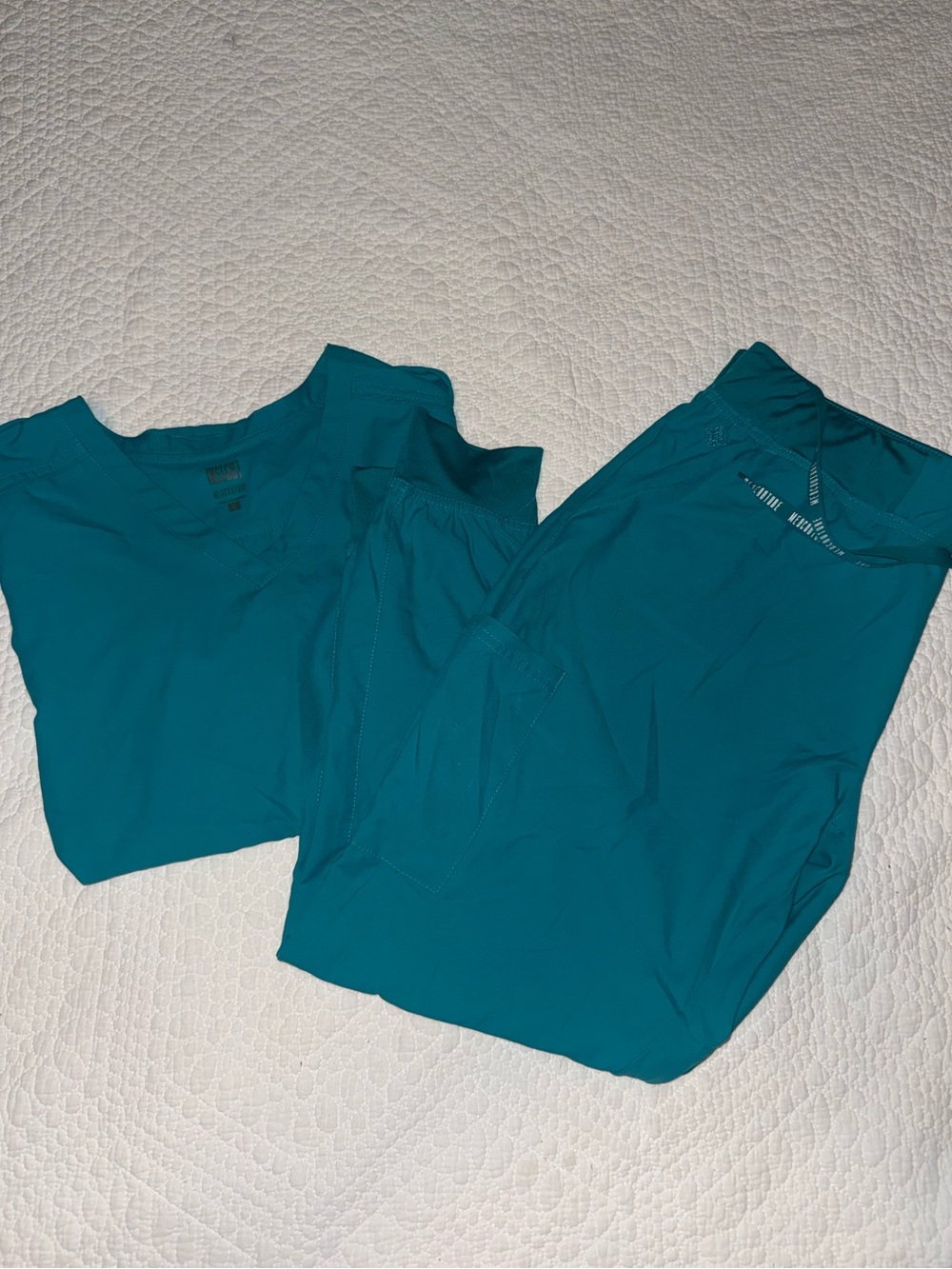 Teal Women's Scrub Pants & Top Set